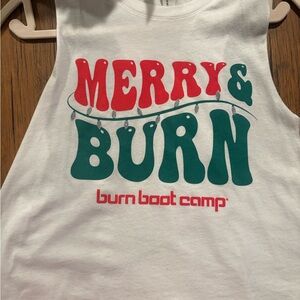 Burn Boot Camp White Tank Top